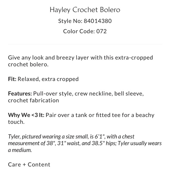 Free people Hayley crochet bolero - Picture 3 of 3